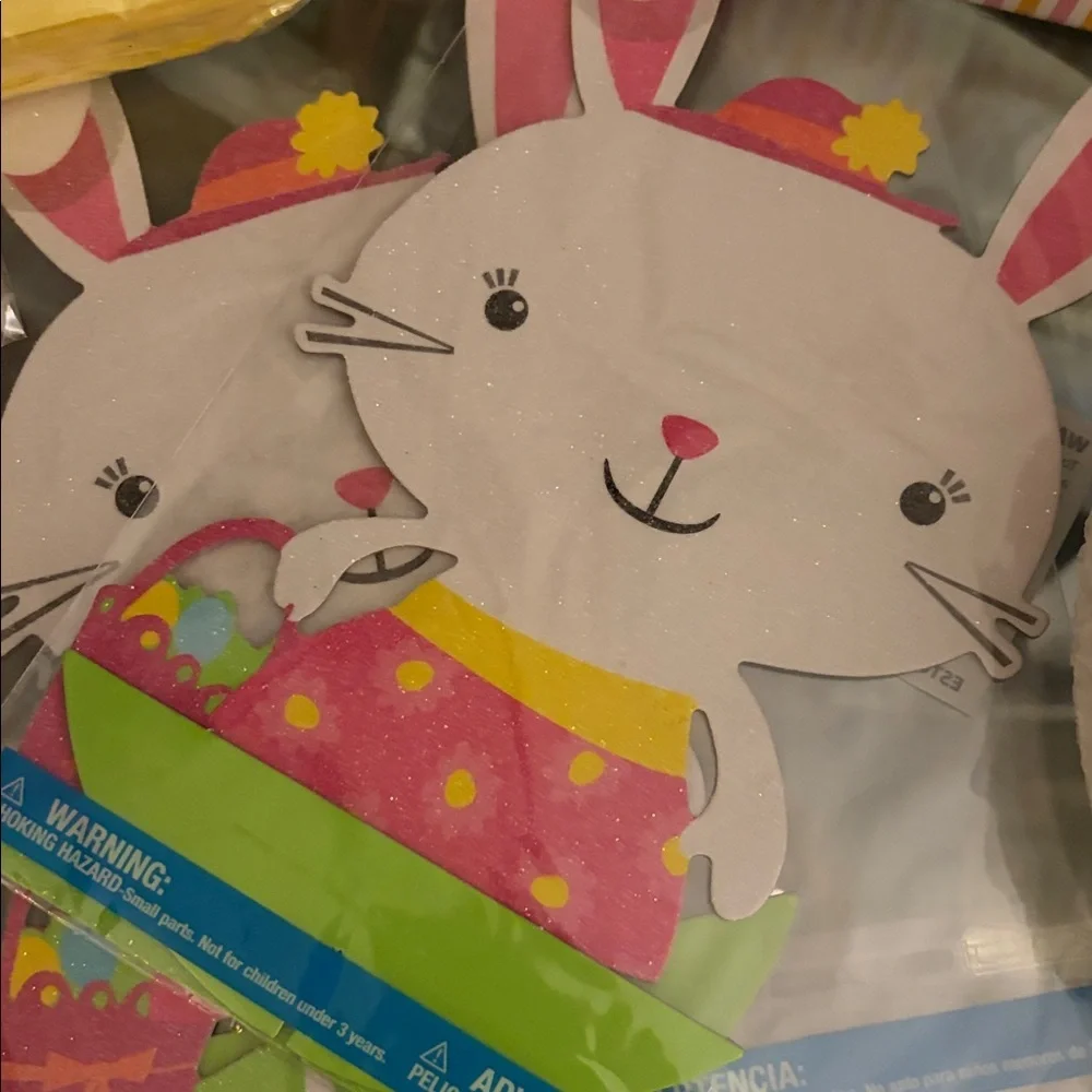 Easter celebration paper-good set in canvas reusable bag. 174 pc set NWT